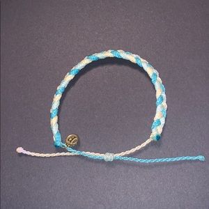 Teal braided puravida bracelet